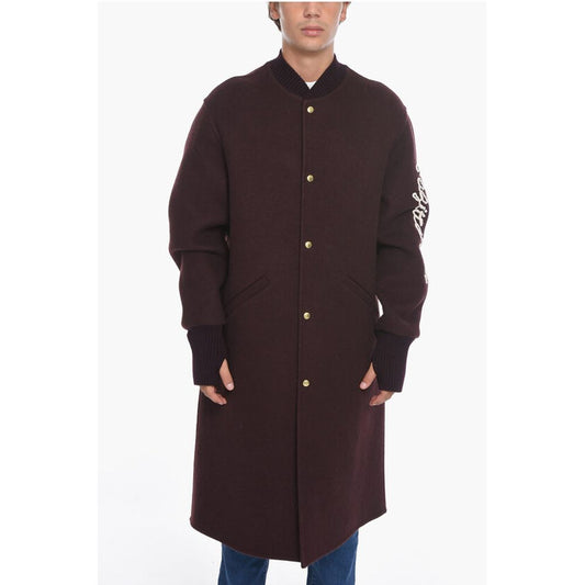 Embroidered SAGITTARIUS Wool Blend Coat