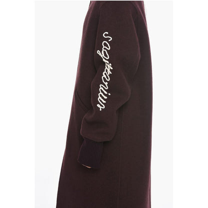 Embroidered SAGITTARIUS Wool Blend Coat
