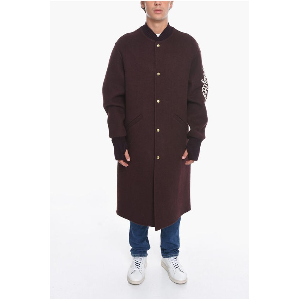 Embroidered SAGITTARIUS Wool Blend Coat