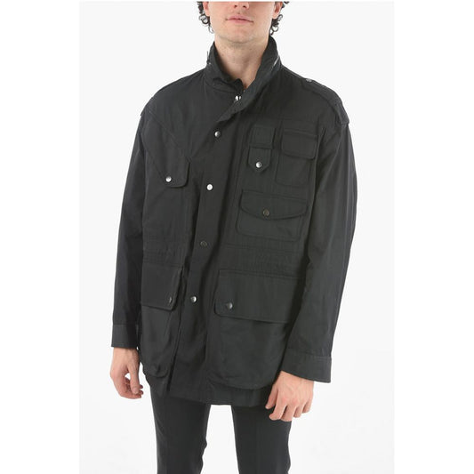 Removable Hood Oversized Utility Jacket