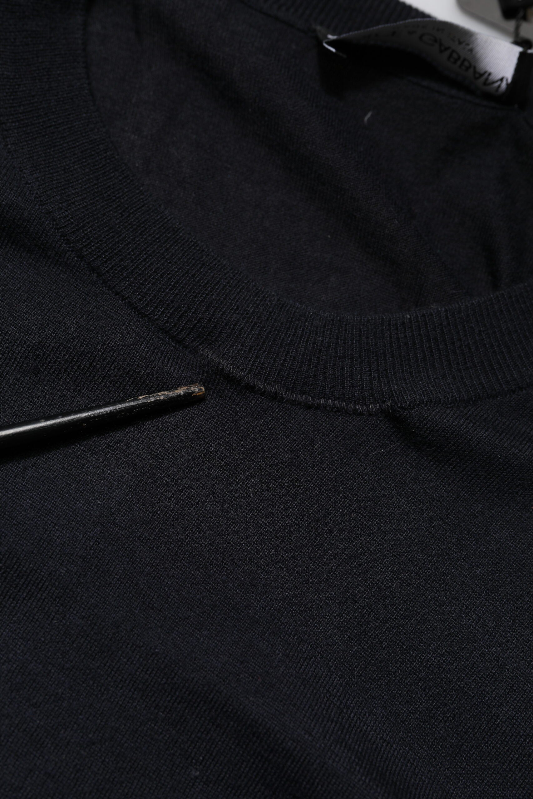 Black Long Sleeve CrewNeck Pullover Sweater