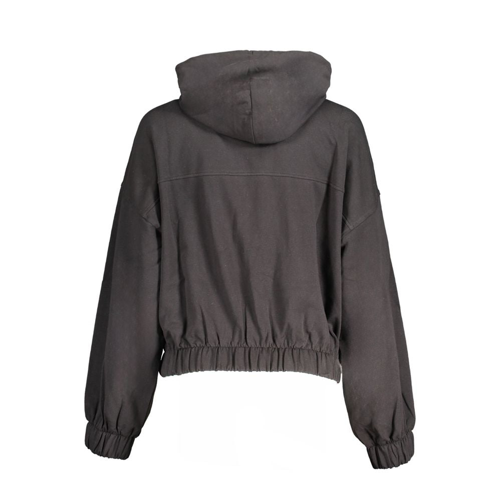 Black Cotton Women Sweater