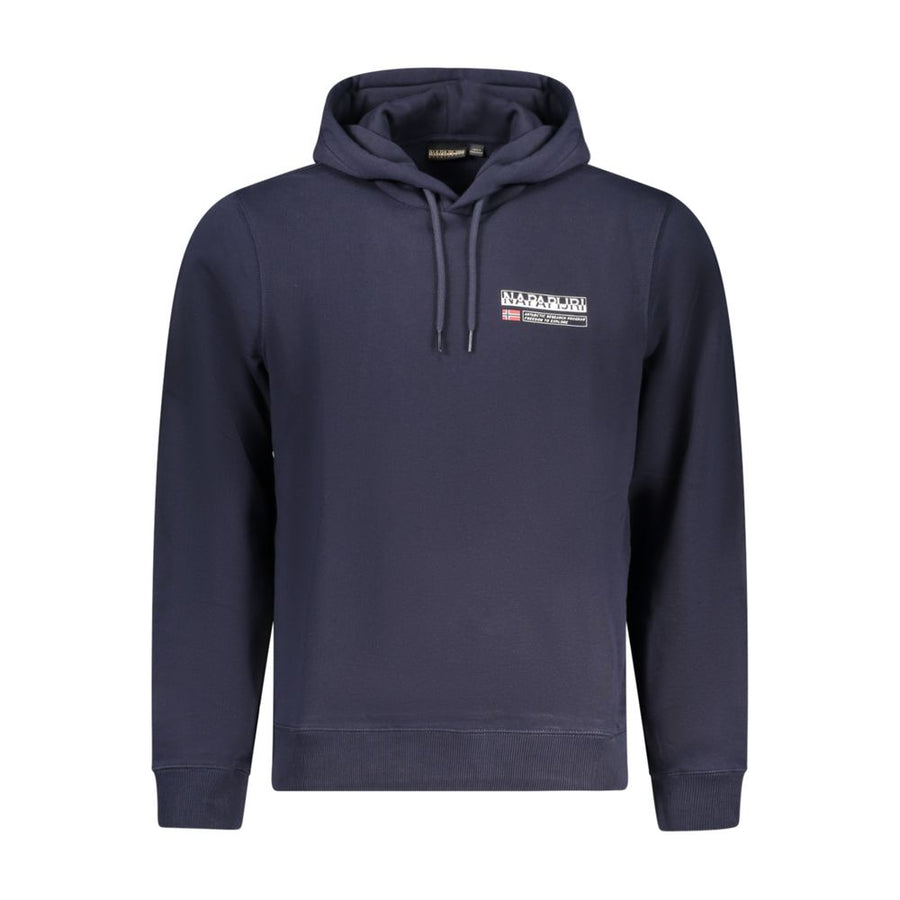 Blue Cotton Men Sweater