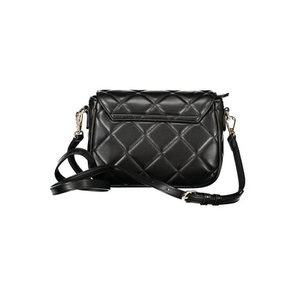 Black Polyethylene Women Shoulder Bag