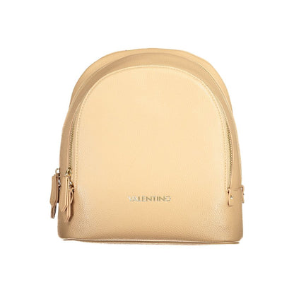 Beige Polyethylene Backpack