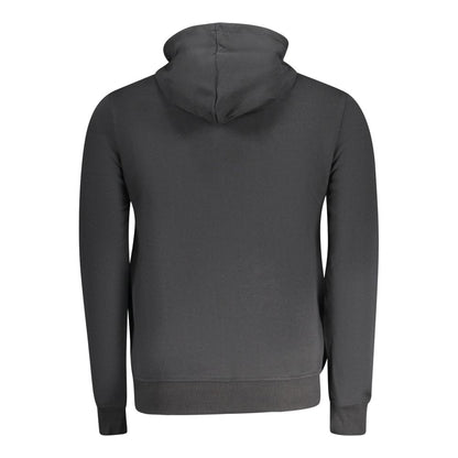 Black Cotton Men Sweater