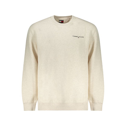 Beige Cotton Men Sweater