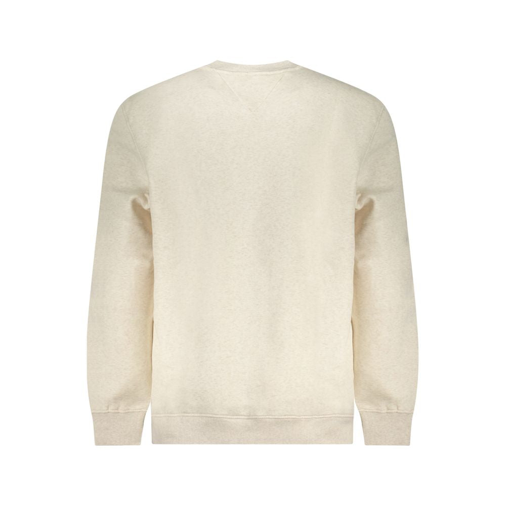Beige Cotton Men Sweater