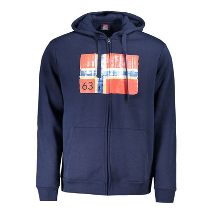 Blue Polyester Men Sweater