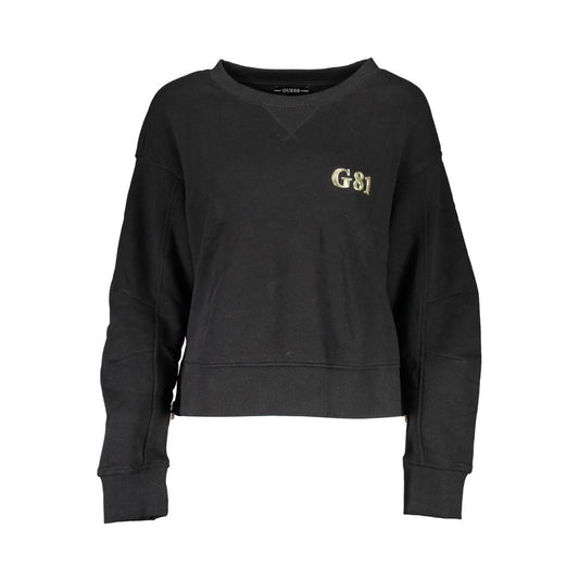 Black Cotton Sweatshirt