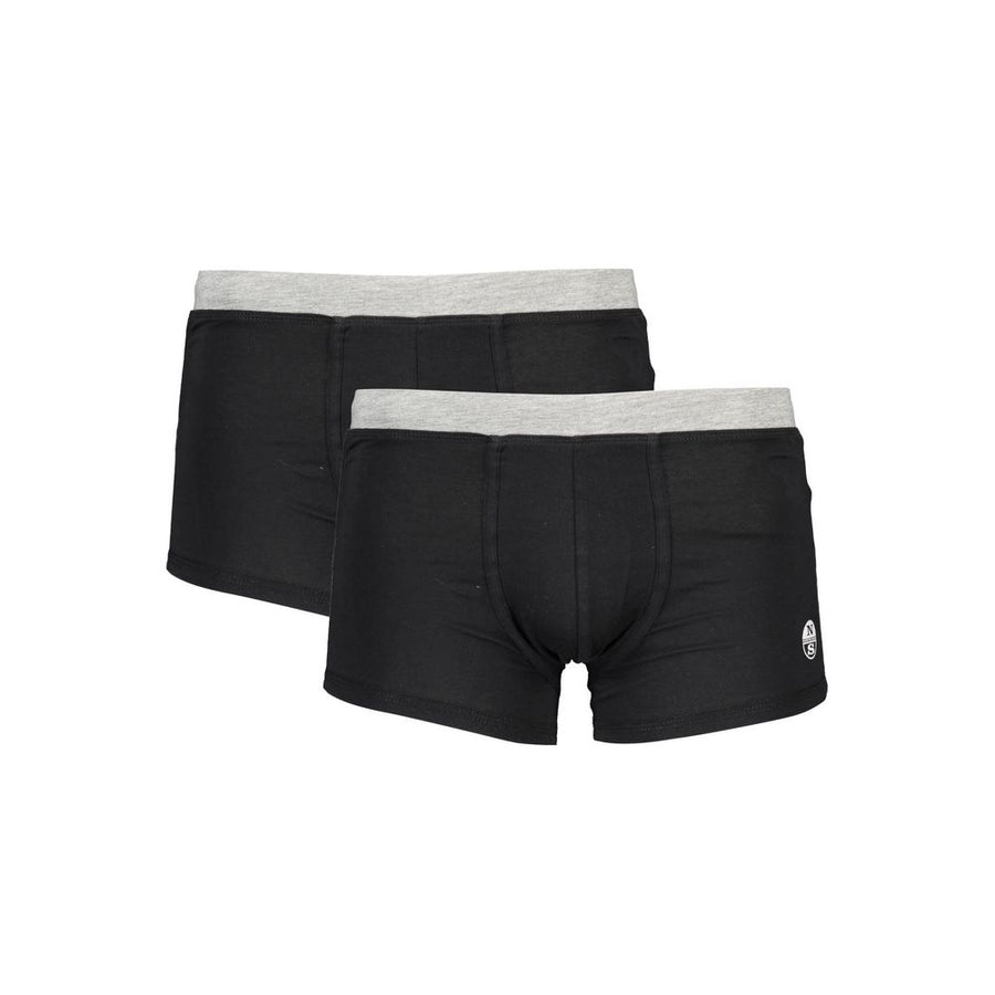 Black Cotton Men's Boxer Short
