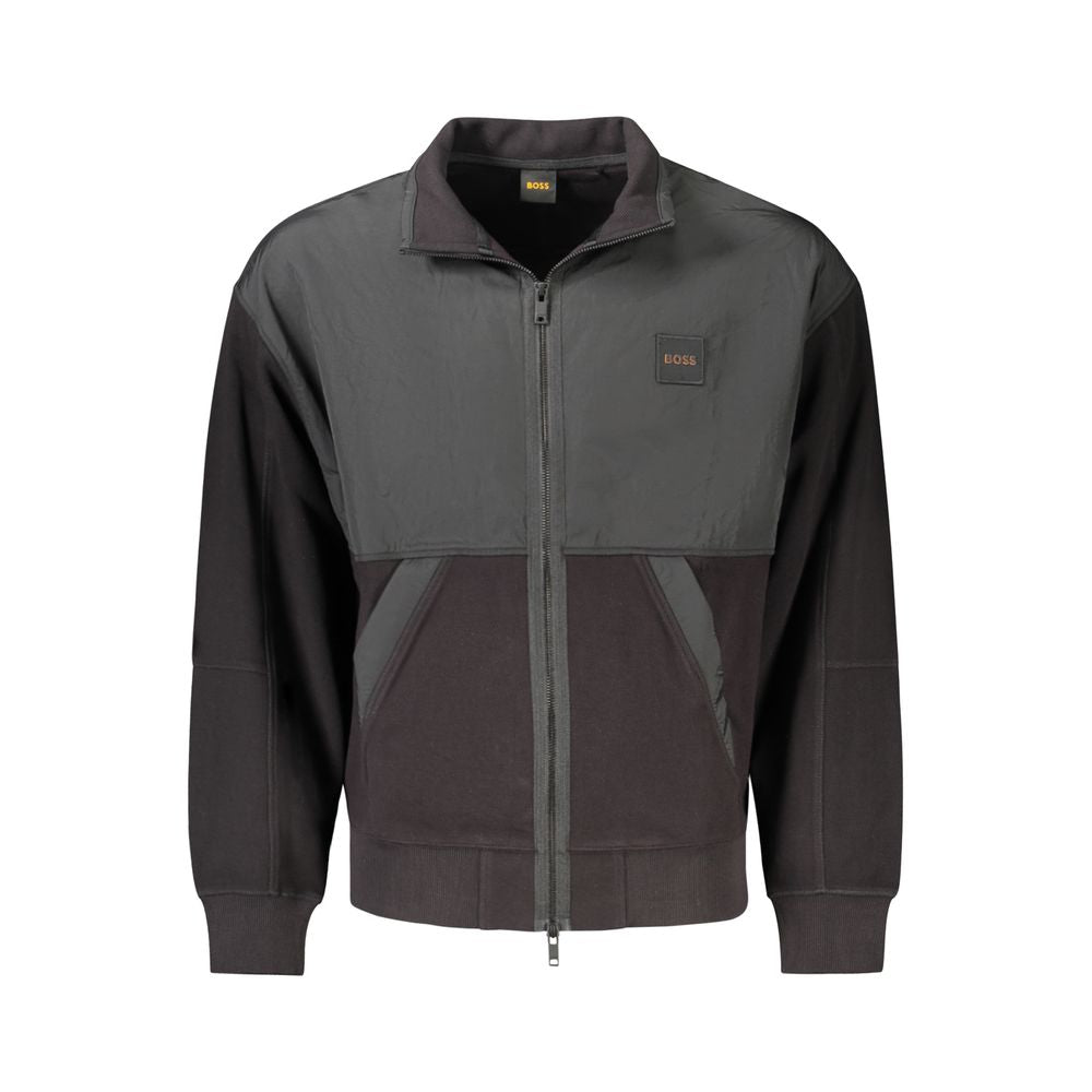 Black Cotton Jackets & Coat