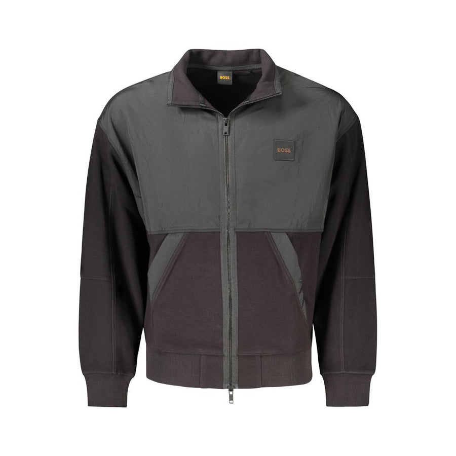 Black Cotton Jackets & Coat