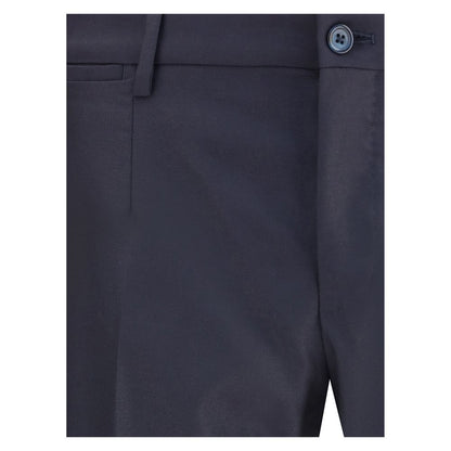 Black Fleece Wool Two-Piece Suit