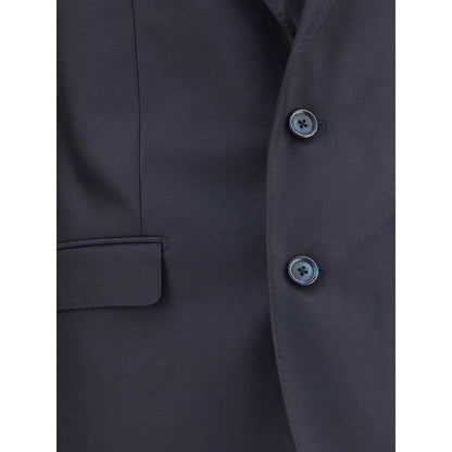 Black Fleece Wool Two-Piece Suit