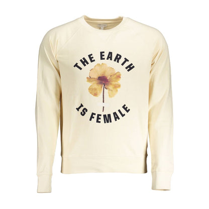 Beige Cotton Men's Sweater