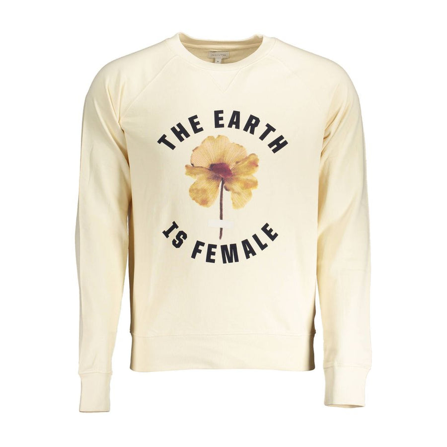 Beige Cotton Men's Sweater