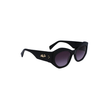 Black Acetate Women Sunglass