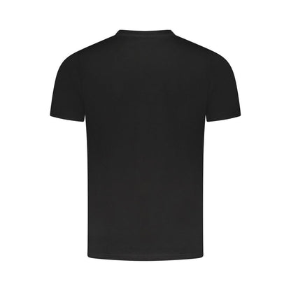 Black Cotton Men T-Shirt