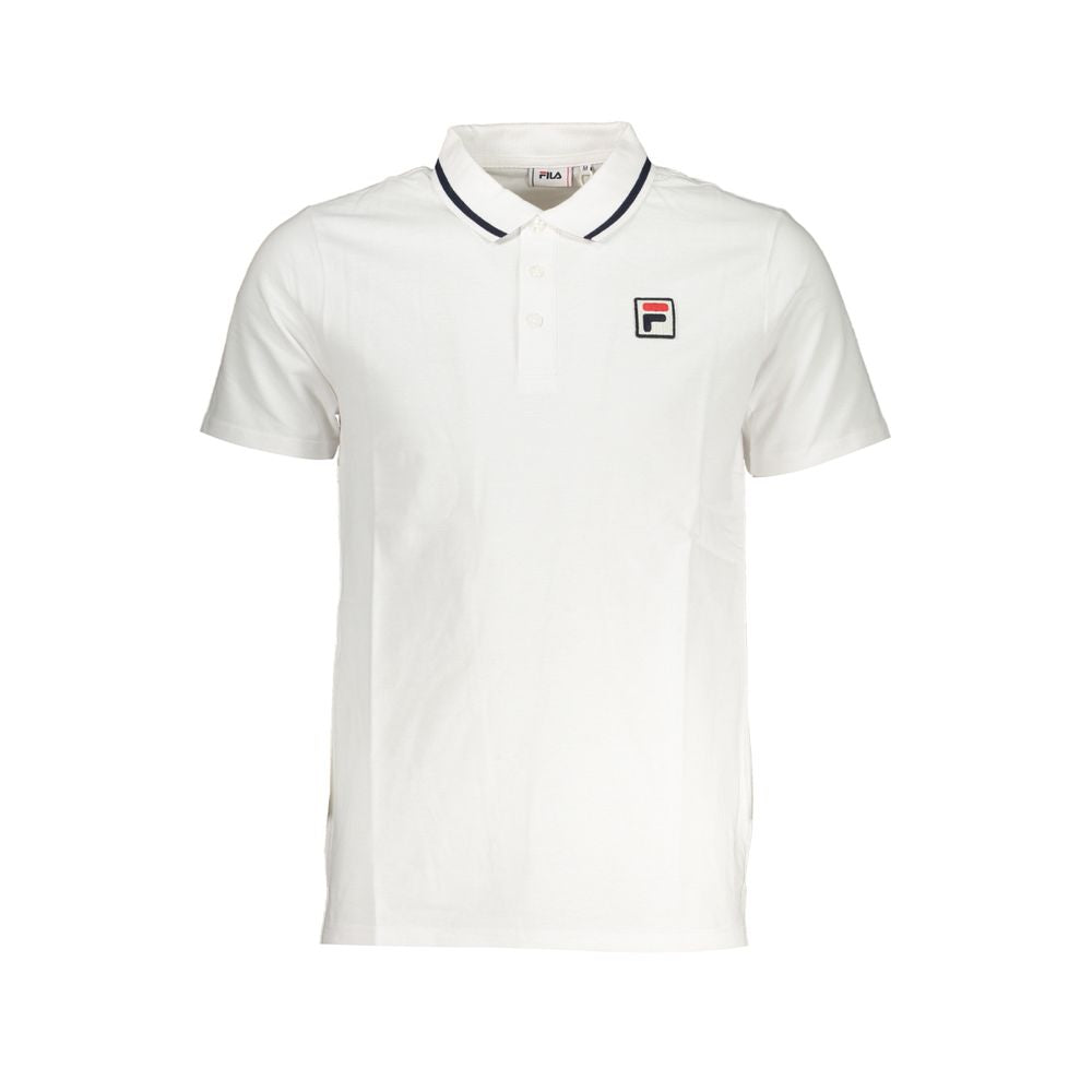 White Cotton Men's Polo Shirt