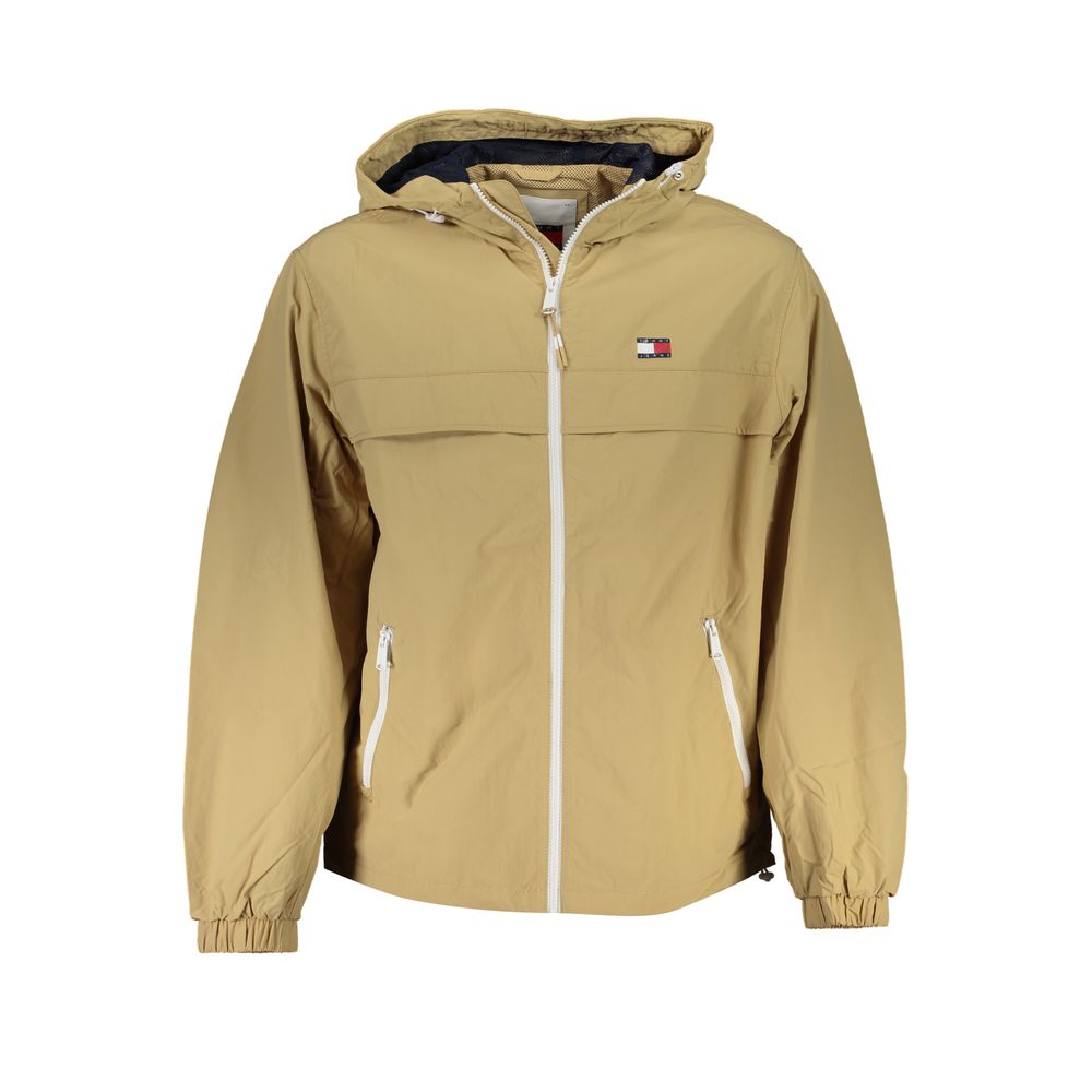 Beige Polyamide Men Jacket