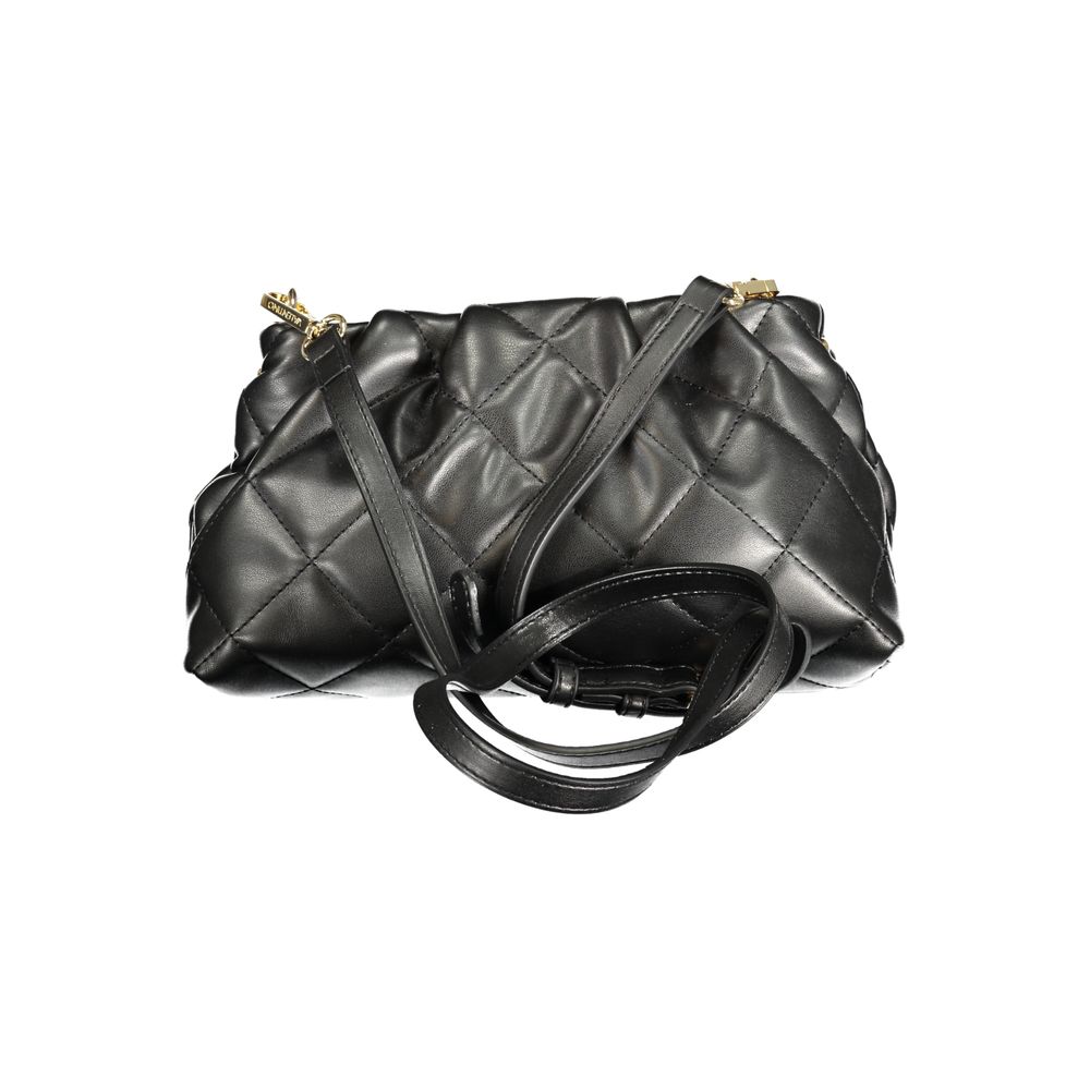 Black Polyethylene Women Handbag