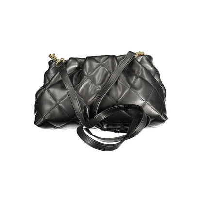 Black Polyethylene Women Handbag