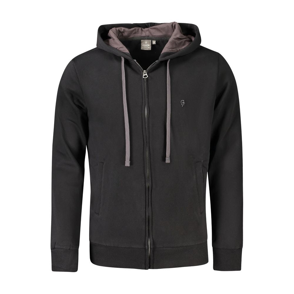 Black Cotton Sweatshirt