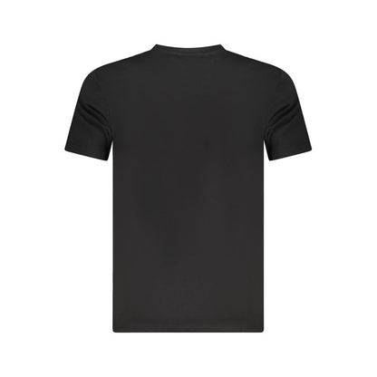Black Cotton Men T-Shirt