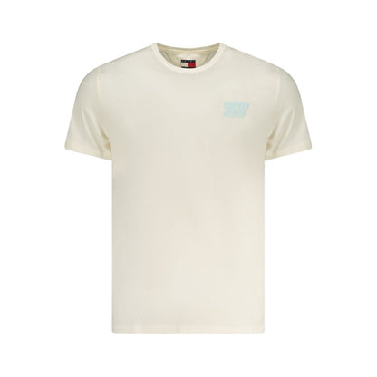 Beige Cotton Men T-Shirt