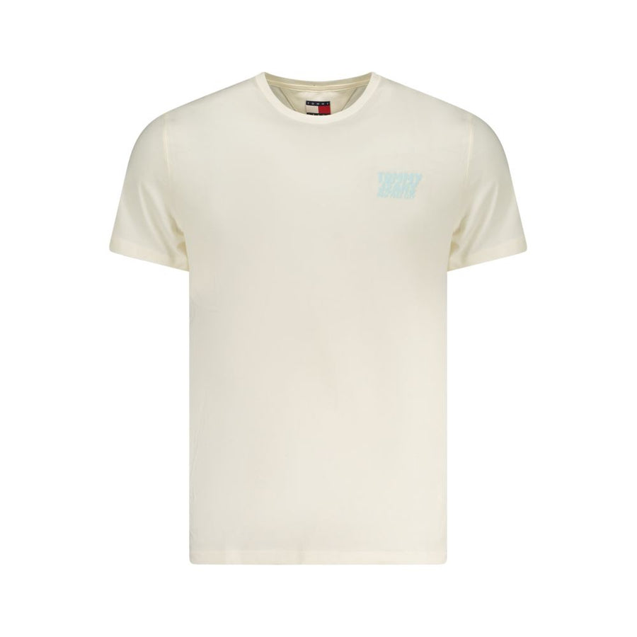 Beige Cotton Men T-Shirt