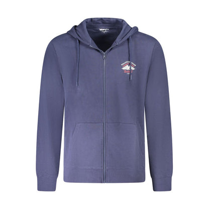 Blue Cotton Men Sweater