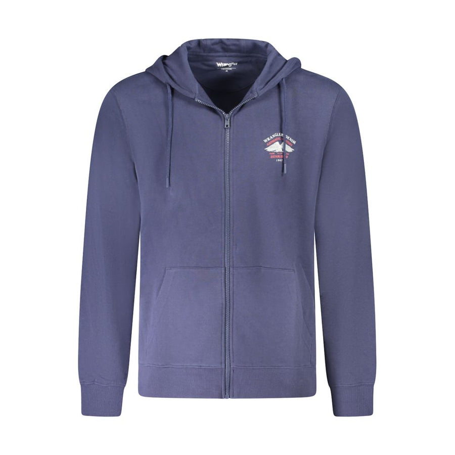 Blue Cotton Men Sweater