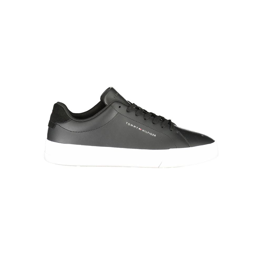 Black Leather Men Sneaker