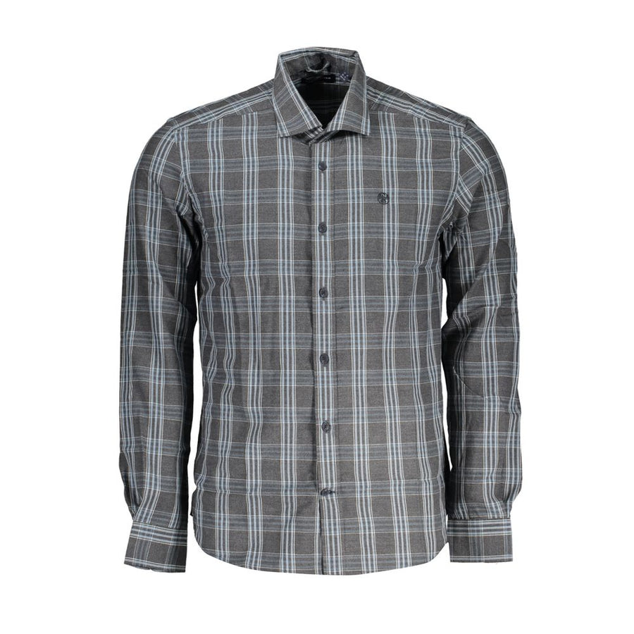 Brown Cotton Men Shirt
