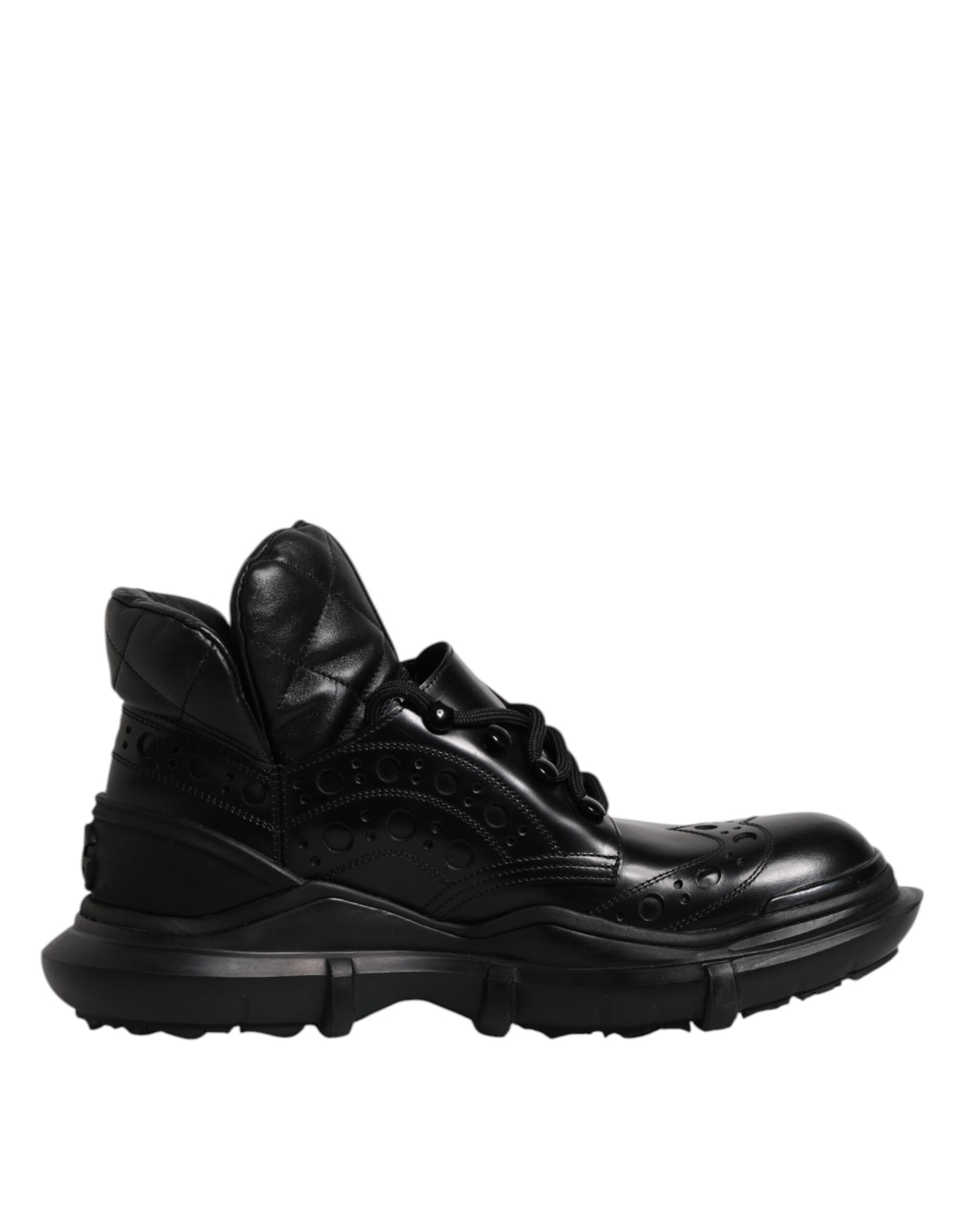Black Leather Casual Mens Ankle Boots Shoes