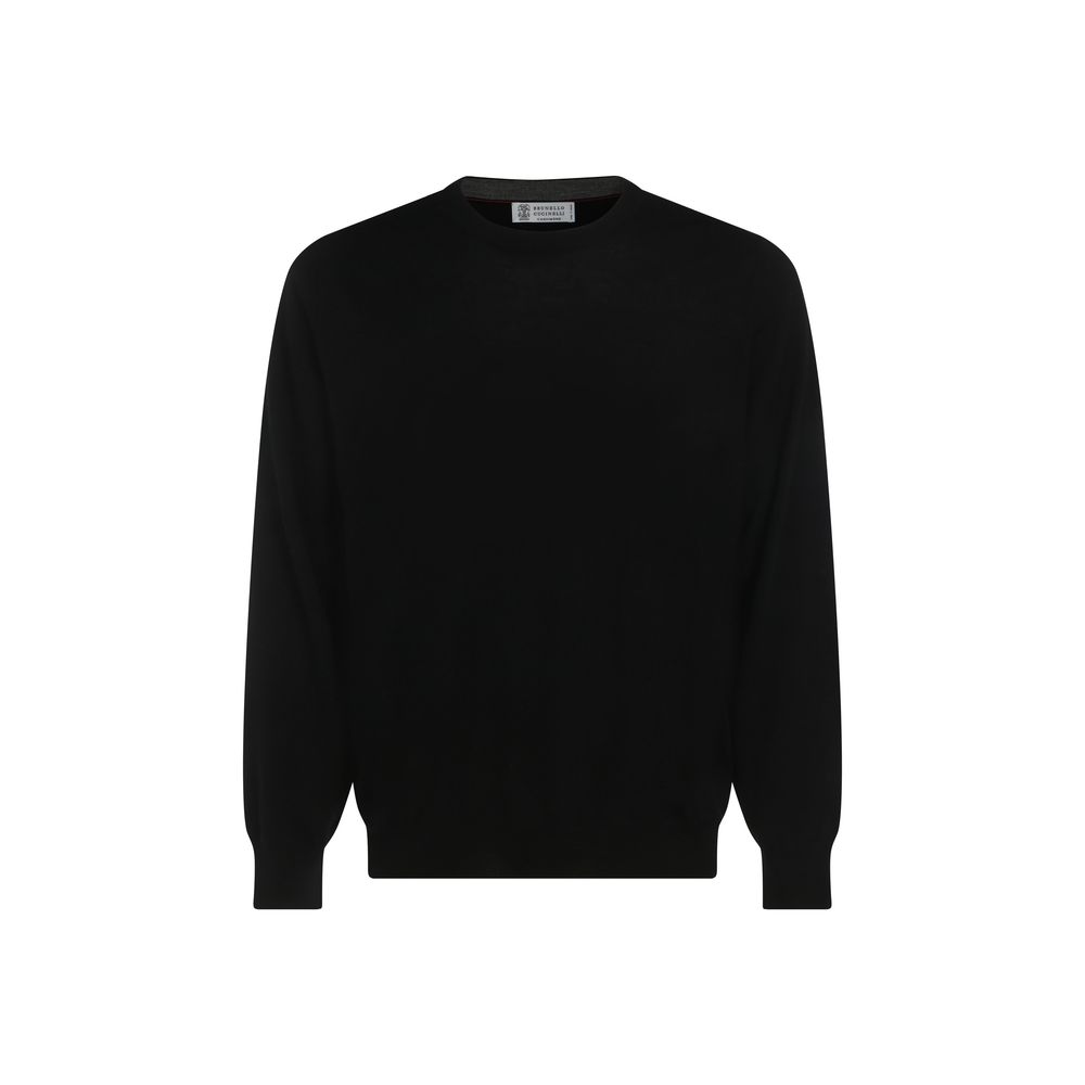 Black Fleece Wool Sweatshirt