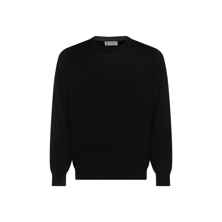 Black Fleece Wool Sweatshirt