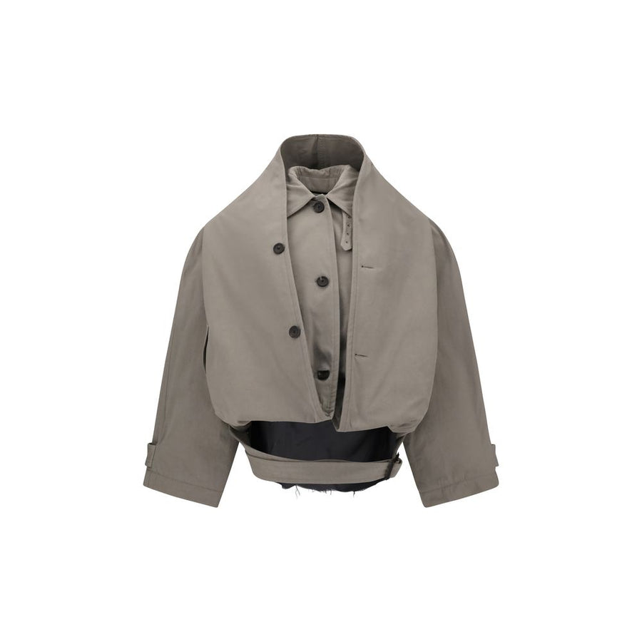 Reverse hooded Trench Coat