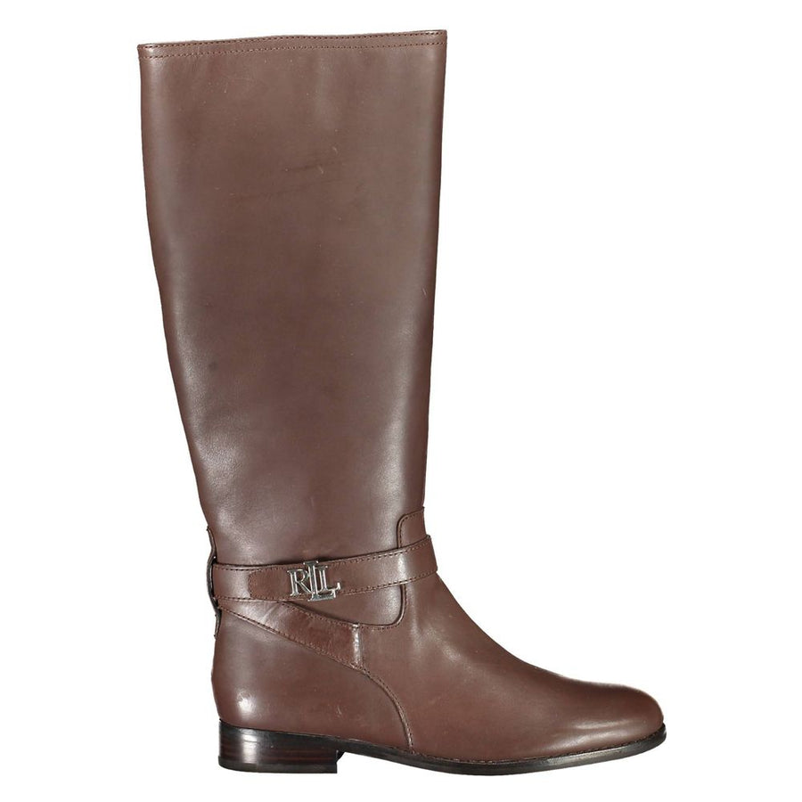 Brown Leather Women Boot
