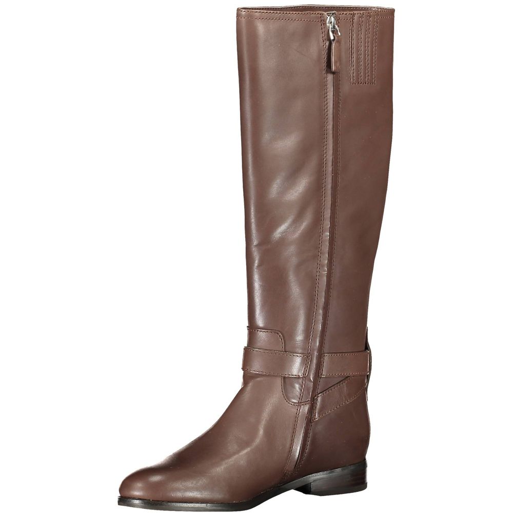 Brown Leather Women Boot