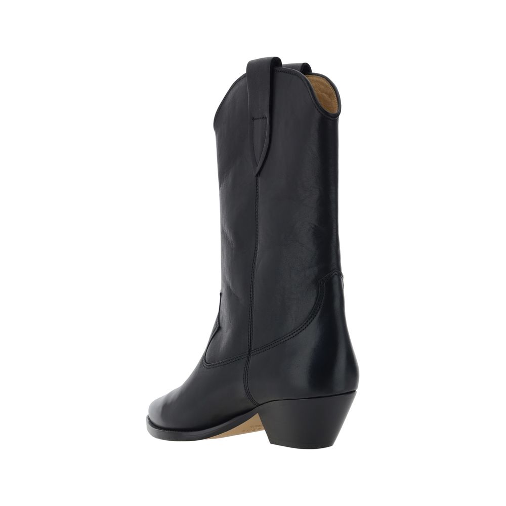 Black Calf Leather Bos Taurus Ankle Boots
