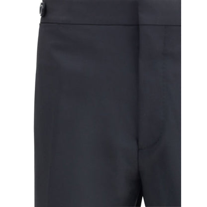 Black Fleece Wool Two-Piece Suit