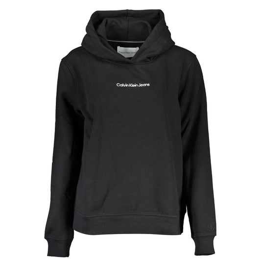 Black Cotton Women's Sweatshirt