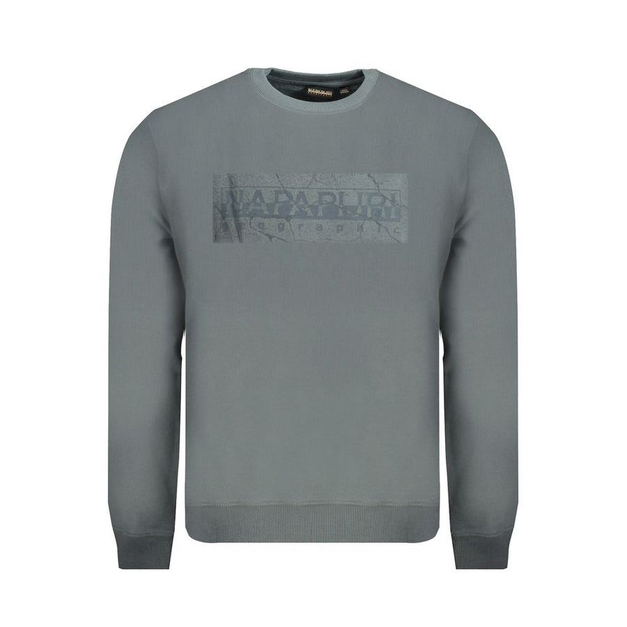 Green Cotton Men Sweater