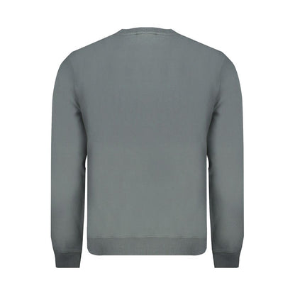Green Cotton Men Sweater