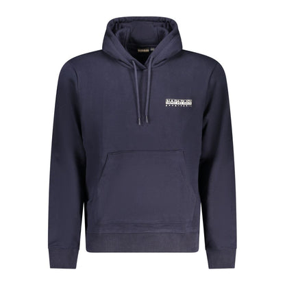 Blue Cotton Men Sweater
