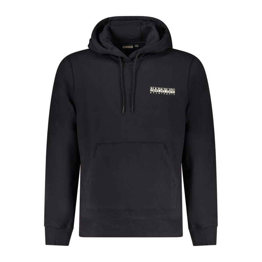 Black Cotton Men Sweater