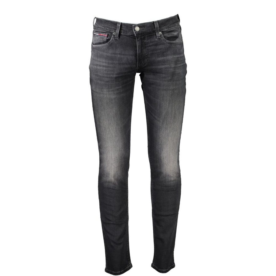 Black Cotton Jeans Denim