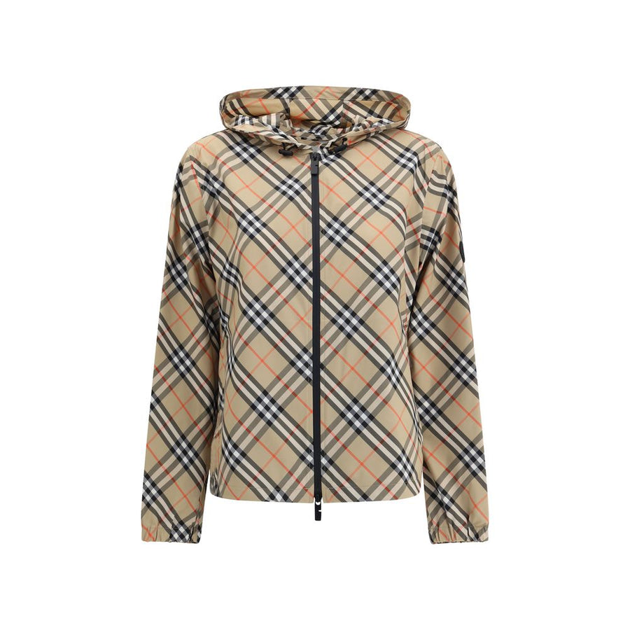 Beige Polyester Shell Jacket